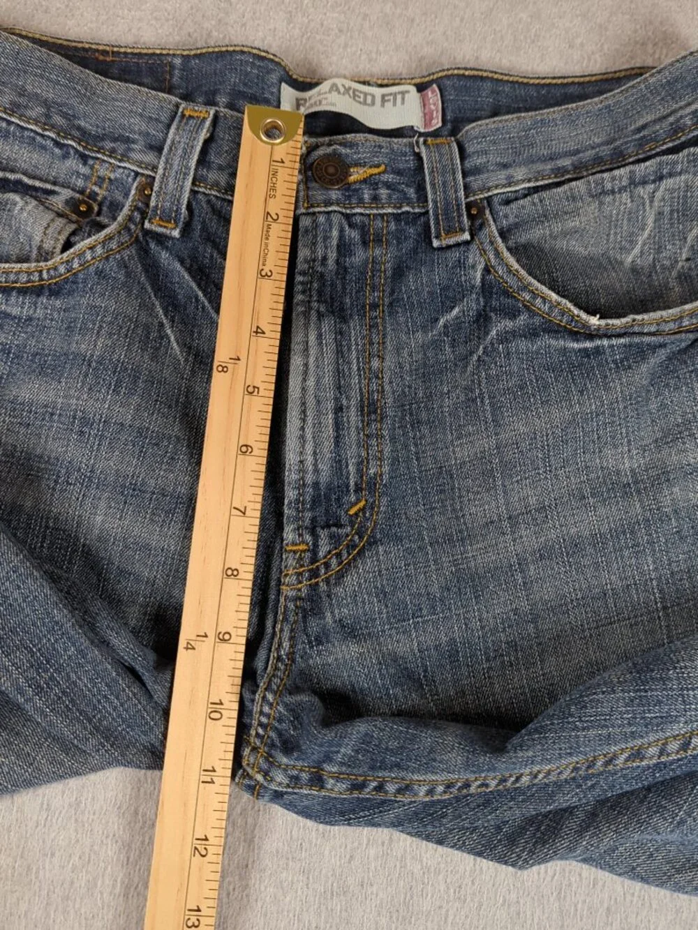 Levi's 550 Jeans Men's 32x32 (Fit 32x31) Blue Denim Relaxed Fit Straight Leg
